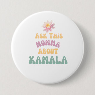 Badge Rond 7,6 Cm Bouton Kamala Harris