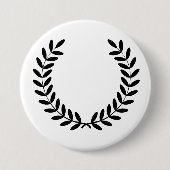 Badge Rond 7,6 Cm Bouton Laurel Wreath (Devant)