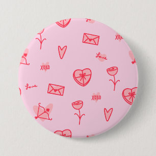 Badge Rond 7,6 Cm Bouton Love Notes & Sweet Traitements
