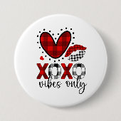 Badge Rond 7,6 Cm Bouton Love Vibes Only (Devant)