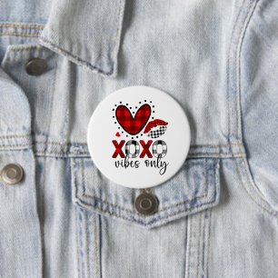 Badge Rond 7,6 Cm Bouton Love Vibes Only