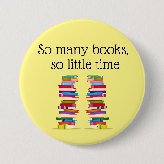 Badge Rond 7,6 Cm Bouton Lover du livre (Devant)