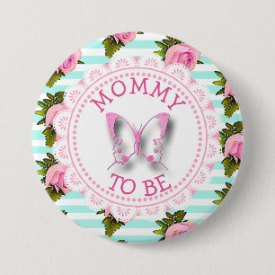 Badge Rond 7,6 Cm Bouton Maman à être Baby shower