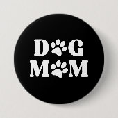 Badge Rond 7,6 Cm Bouton maman chien (Devant)