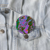 Badge Rond 7,6 Cm Bouton Marbre aigre (En situation)