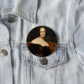 Badge Rond 7,6 Cm Bouton Mary Shelley (En situation)