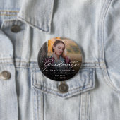 Badge Rond 7,6 Cm Bouton Moderne de script photo (En situation)