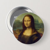 Badge Rond 7,6 Cm Bouton Mona Lisa (Devant & derrière)