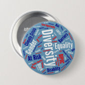 Badge Rond 7,6 Cm Bouton Mots démocratiques (Devant & derrière)