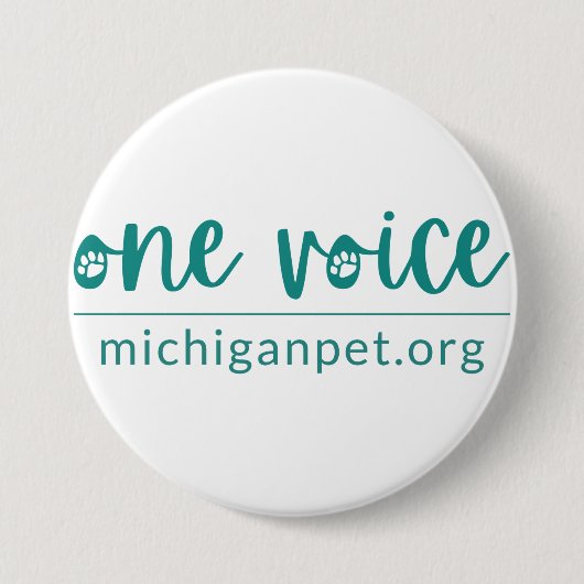 Badge Rond 7,6 Cm Bouton MPA One Voice (Devant)