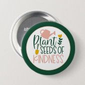 Badge Rond 7,6 Cm Bouton Nature du jardin plante (Devant & derrière)