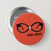 Badge Rond 7,6 Cm Bouton Nerds Forever (Devant & derrière)