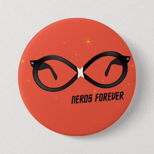Badge Rond 7,6 Cm Bouton Nerds Forever (Devant)