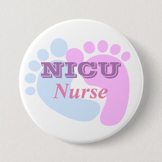Badge Rond 7,6 Cm Bouton NICU Nurse (Devant)