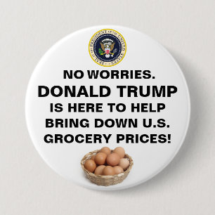 Badge Rond 7,6 Cm Bouton No Worries™