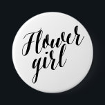 Badge Rond 7,6 Cm Bouton noir de manuscrit de demoiselle de honneur<br><div class="desc"></div>