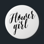 Badge Rond 7,6 Cm Bouton noir de manuscrit de demoiselle de honneur<br><div class="desc"></div>