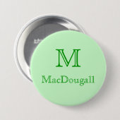 Badge Rond 7,6 Cm Bouton - Nom de famille (Devant & derrière)