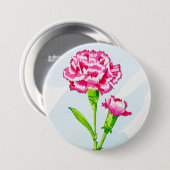 Badge Rond 7,6 Cm Bouton Œillet (Devant & derrière)