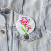 Badge Rond 7,6 Cm Bouton Œillet (En situation)
