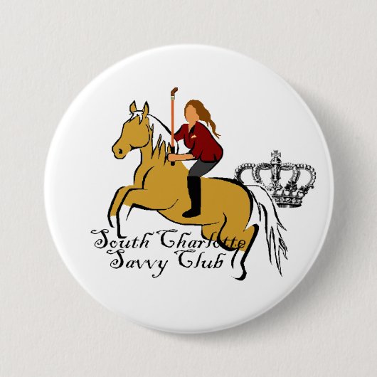 Badge Rond 7,6 Cm Bouton officiel de logo de SCSC (Devant)