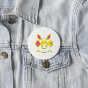 Badge Rond 7,6 Cm Bouton OMG