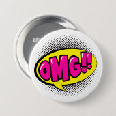 Badge Rond 7,6 Cm Bouton OMG (Devant & derrière)