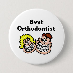 Badge Rond 7,6 Cm Bouton Orthodontiste