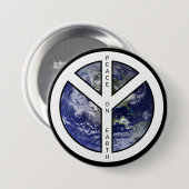 Badge Rond 7,6 Cm Bouton Paix sur Terre (Devant & derrière)