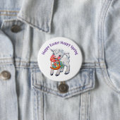 Badge Rond 7,6 Cm Bouton Panier d'agneau (En situation)