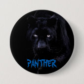 Badge Rond 7,6 Cm Bouton Panther noir (Devant)