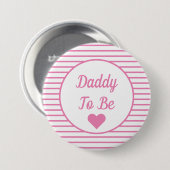 Badge Rond 7,6 Cm Bouton Papa to Be Baby shower (Devant & derrière)