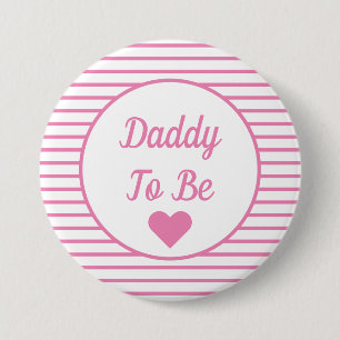 Badge Rond 7,6 Cm Bouton Papa to Be Baby shower
