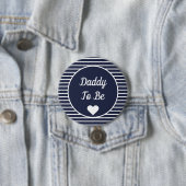 Badge Rond 7,6 Cm Bouton Papa to Be Baby shower (En situation)