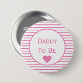 Badge Rond 7,6 Cm Bouton Papa to Be Baby shower (Devant & derrière)