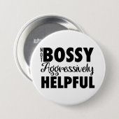 Badge Rond 7,6 Cm Bouton Pas Boss (Devant & derrière)