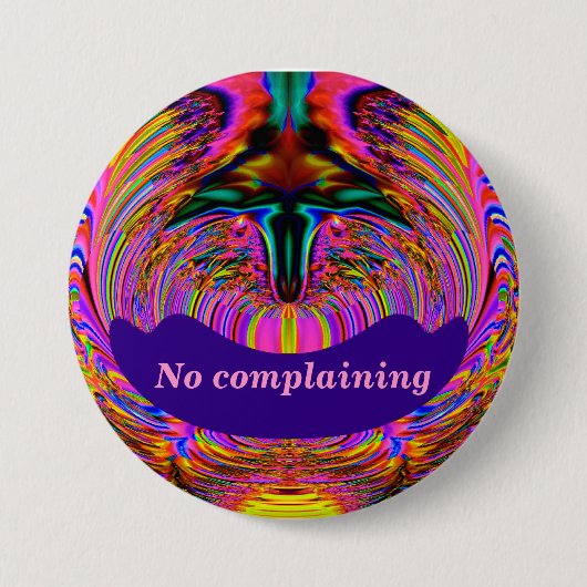 Badge Rond 7,6 Cm Bouton Pas De Plainte_ (Devant)
