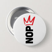 Badge Rond 7,6 Cm Bouton Pas De Rois (Devant & derrière)