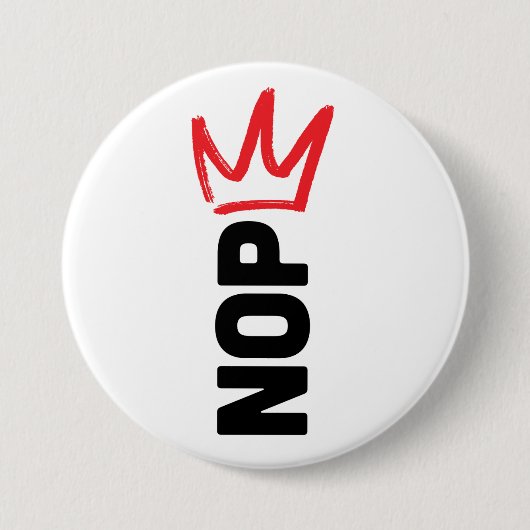 Badge Rond 7,6 Cm Bouton Pas De Rois (Devant)