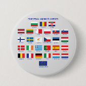 Badge Rond 7,6 Cm Bouton Pays de l'Union européenne (Devant)
