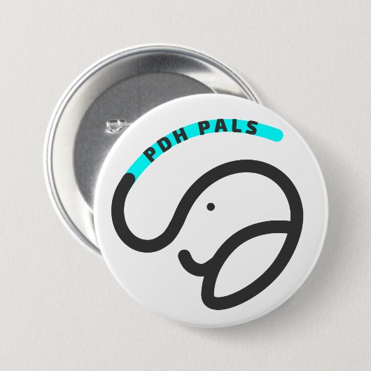 Badge Rond 7,6 Cm Bouton PDH Pals (Devant & derrière)