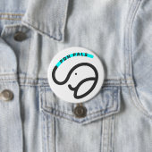 Badge Rond 7,6 Cm Bouton PDH Pals (En situation)