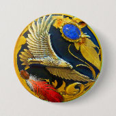 Badge Rond 7,6 Cm Bouton Pendentif Maiden Hawkwind (Devant)