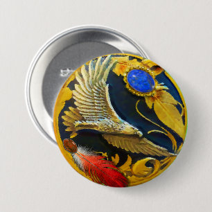 Badge Rond 7,6 Cm Bouton Pendentif Maiden Hawkwind