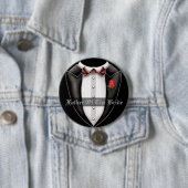 Badge Rond 7,6 Cm Bouton Père Du Mariage Marié (En situation)