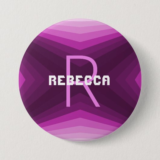 Badge Rond 7,6 Cm Bouton personnalisable rose - HAMbyWG (Devant)