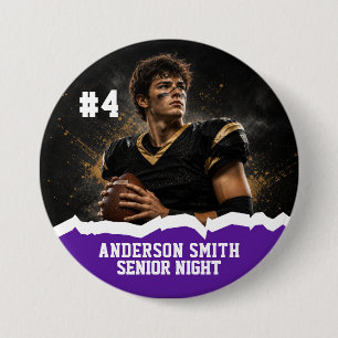 Badge Rond 7,6 Cm Bouton personnalisé avec photo de football pour la