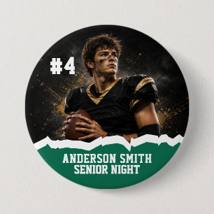 Badge Rond 7,6 Cm Bouton personnalisé avec photo de football pour la