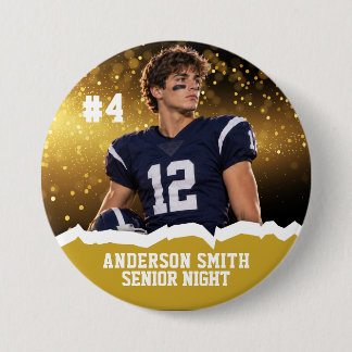 Badge Rond 7,6 Cm Bouton personnalisé avec photo de football pour la