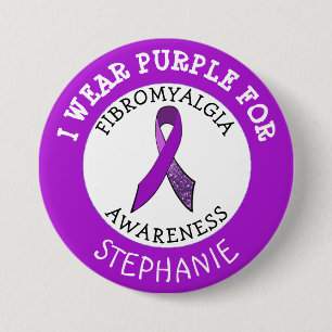 Badge Rond 7,6 Cm Bouton personnalisé de fibromyalgie